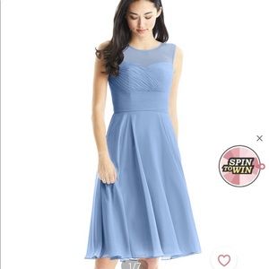 Azazie Scarlet - Steel Blue